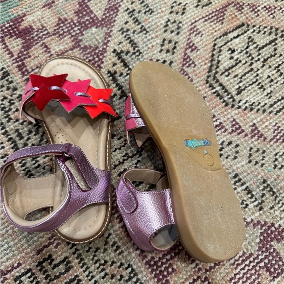 Elephantito Girl’s Star Sandal Pink and Red Toddler Shoes - Picture 6 of 6